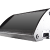 Rugged angled touchscreen display with metal housing and base port.