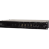 connAV 04 Front view of a black AV rack unit with USB, SDI, HDMI, Network and Power ports; branding visible on the left side